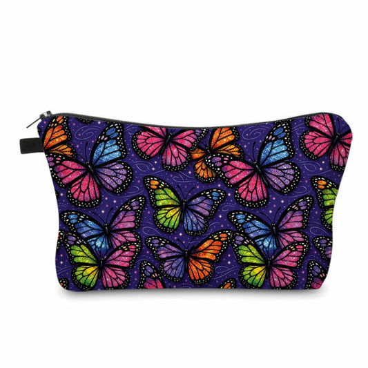Pouch - Butterfly Purple Rainbow
