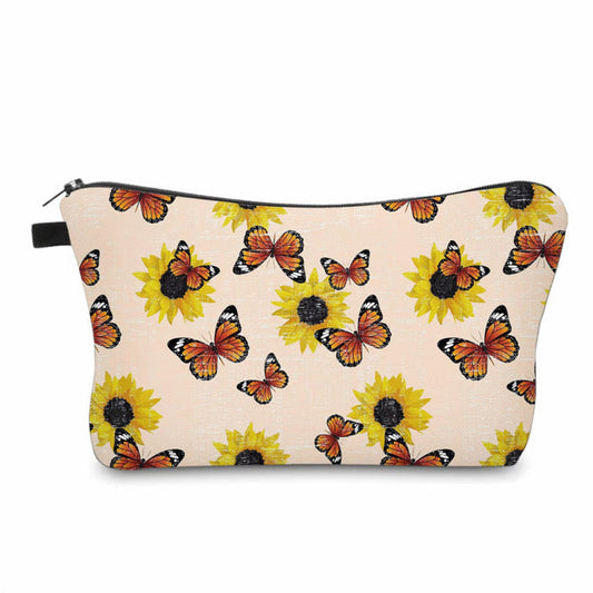 Pouch - Butterfly Orange Sunflower