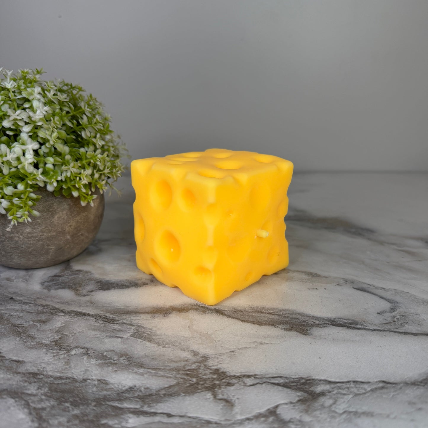 Stress Squishy Toy - Cheese Cube, Large - PREORDER