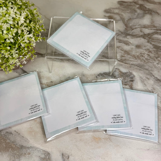 The Sticky Note Collection - Adult, Resting Bitch Face