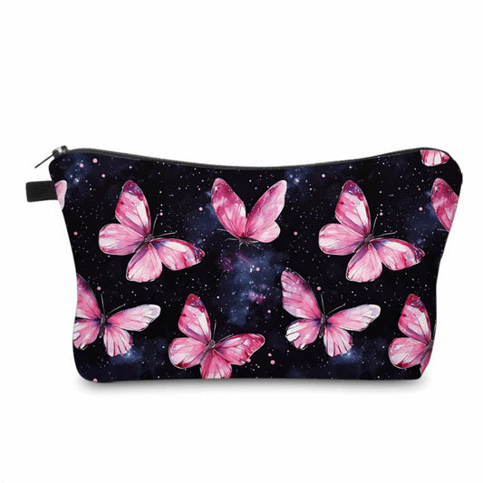 Pouch - Butterfly Pink Black