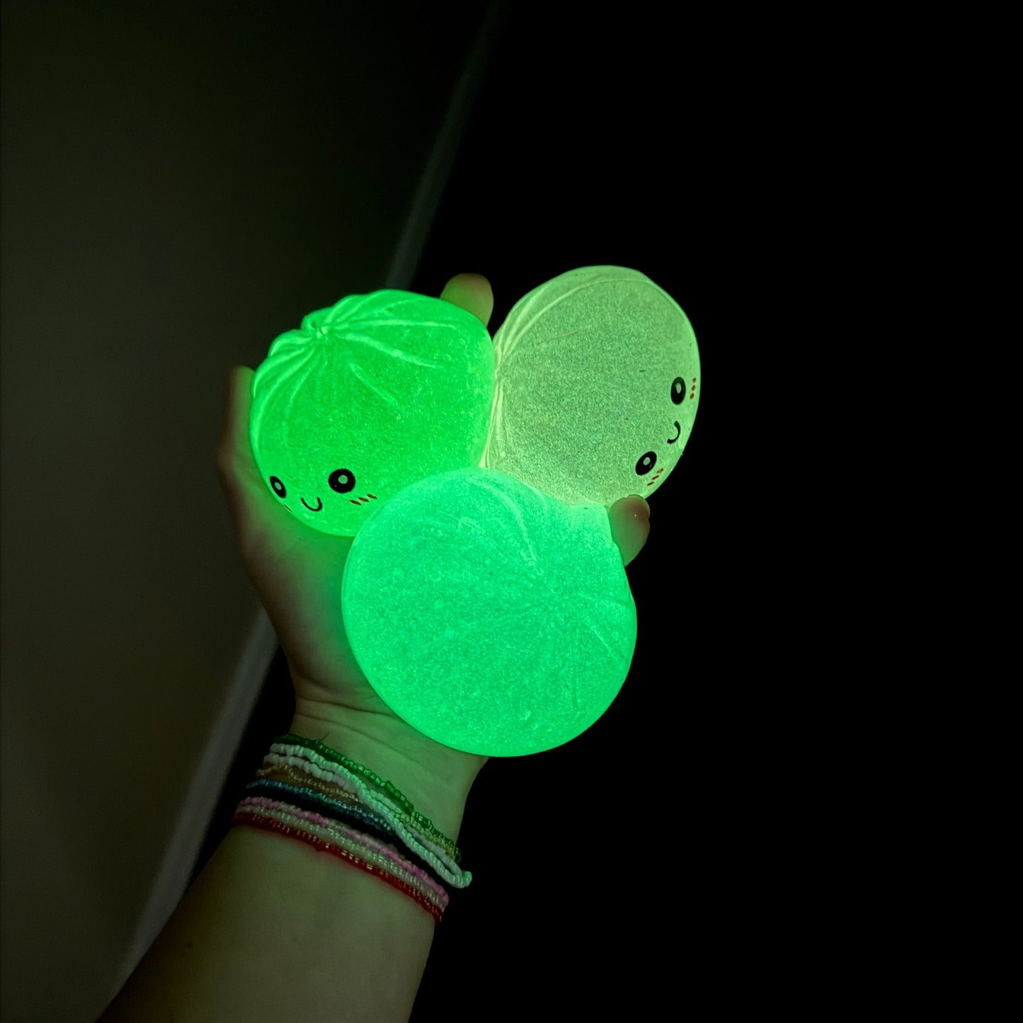 Squishy Toy - Viral Dumpling, Glow In The Dark - PREORDER
