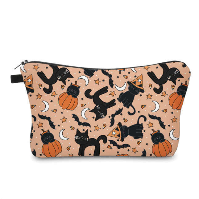 Pouch - Halloween Fall, Black Cats