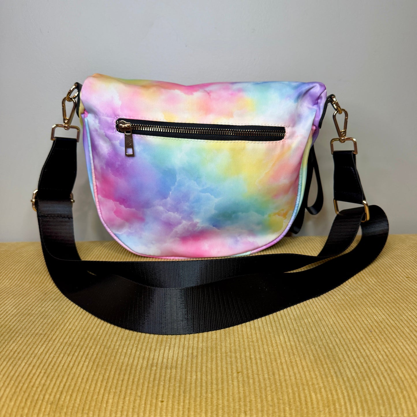 The Roni Nylon Crossbody - Tie Dye Ombré Pastel
