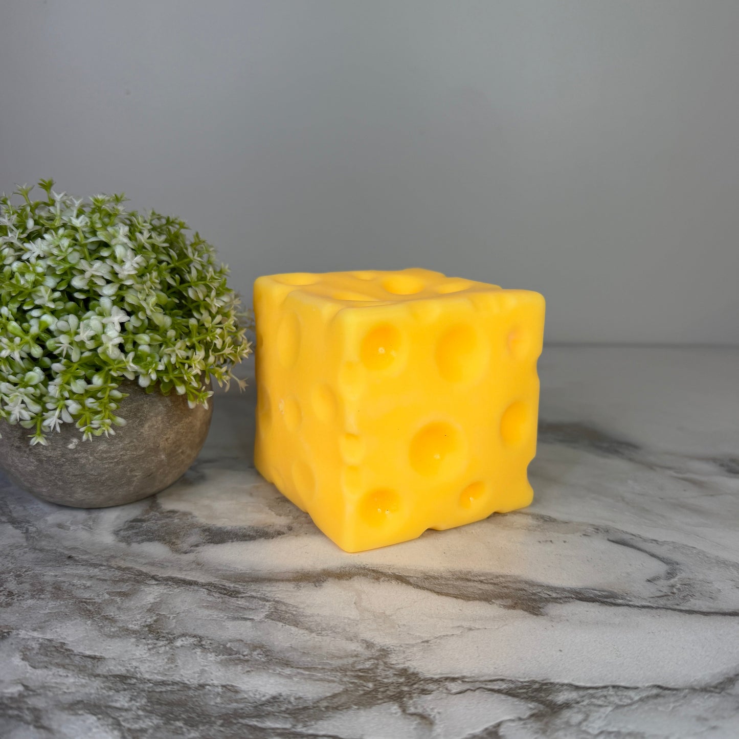 Stress Squishy Toy - Cheese Cube, Jumbo - PREORDER