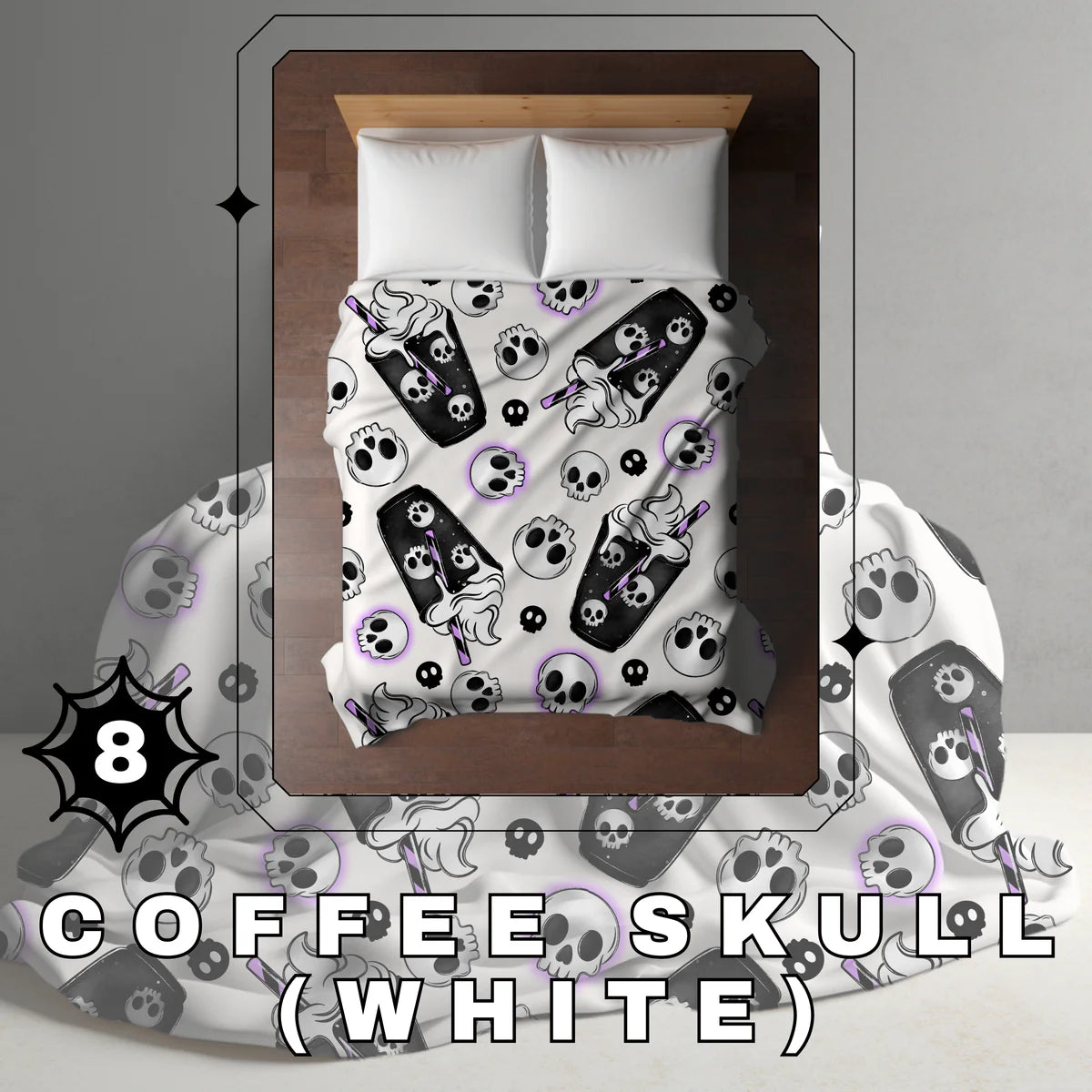 Halloween Blanket #8 - Coffee Skull