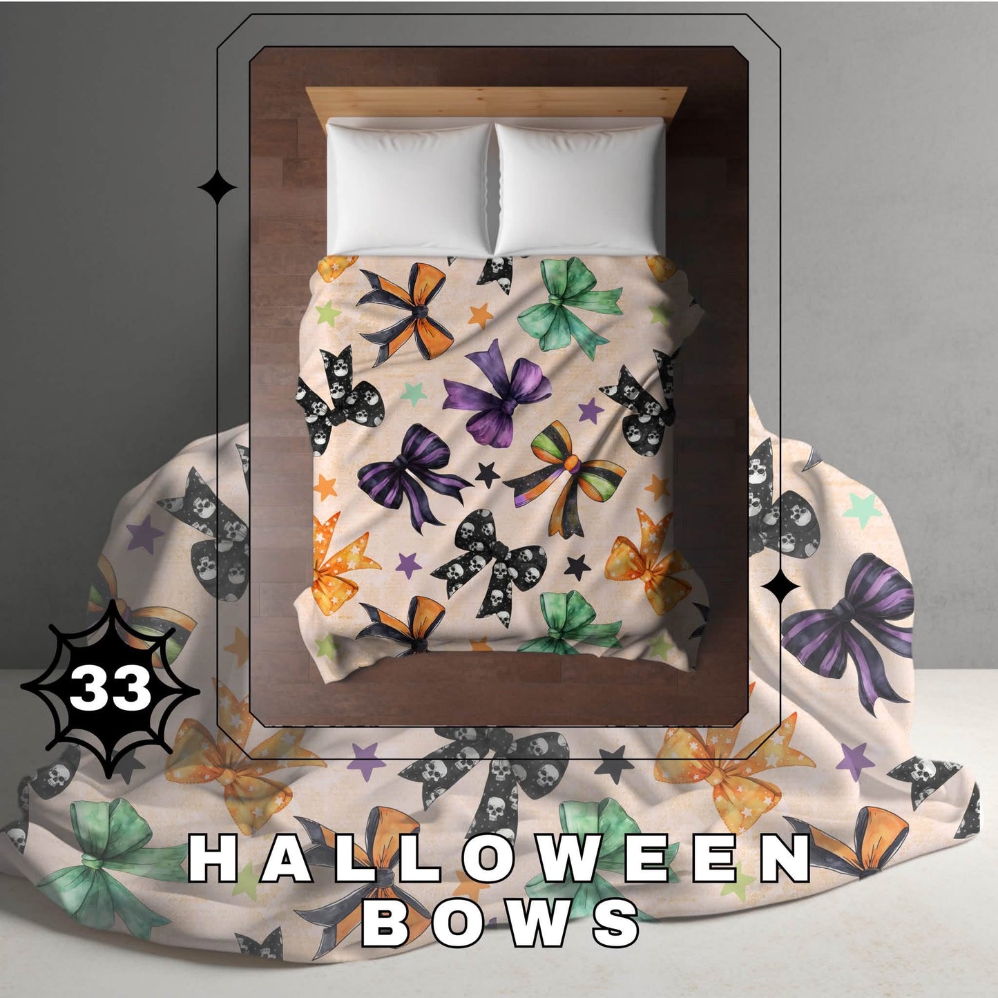 Halloween Blanket #33 - Halloween Bows