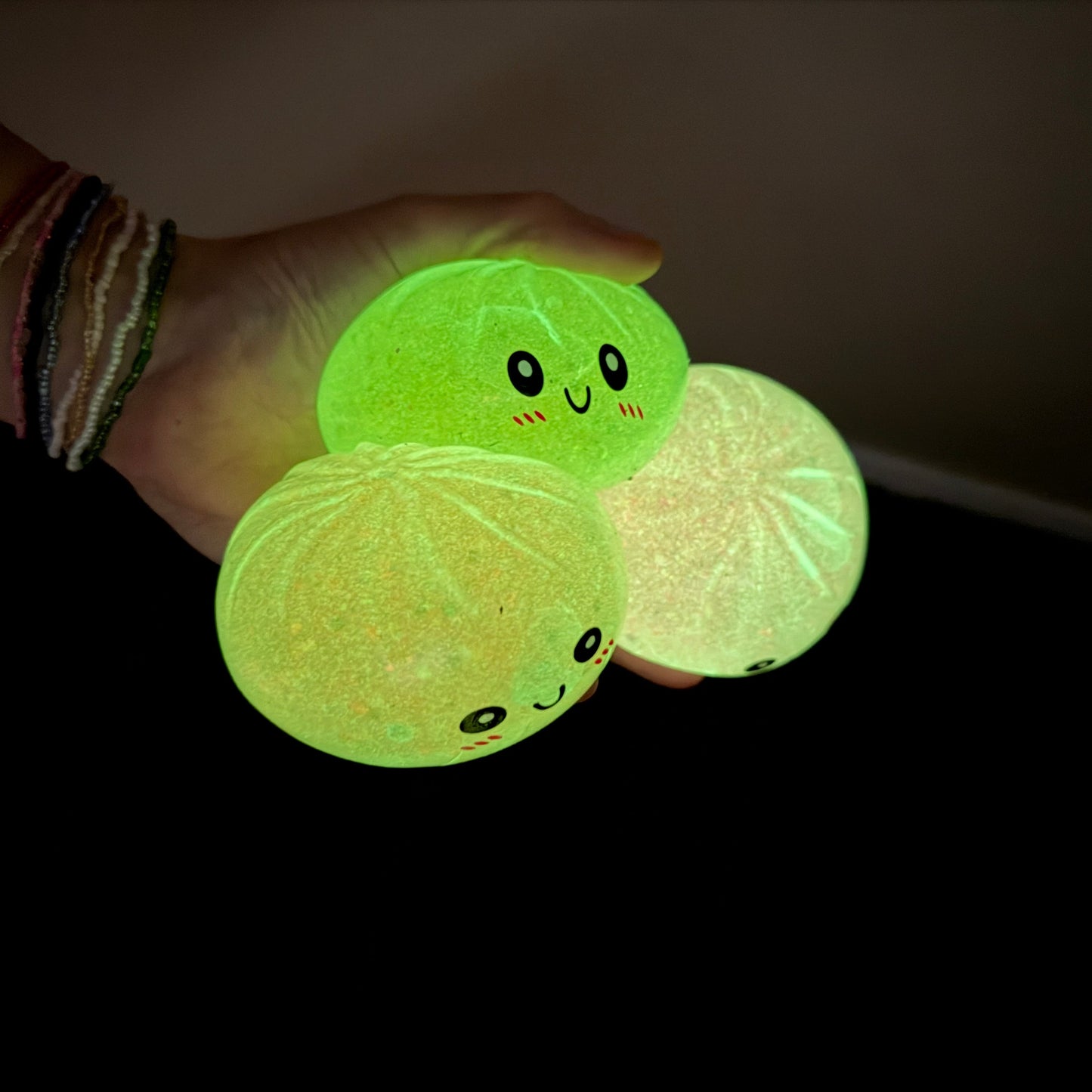 Squishy Toy - Viral Dumpling, Glow In The Dark - PREORDER