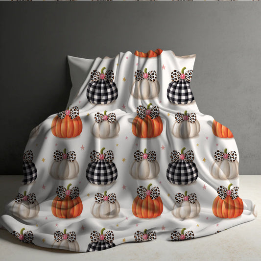 Halloween Blanket #31 - Bow Pumpkin