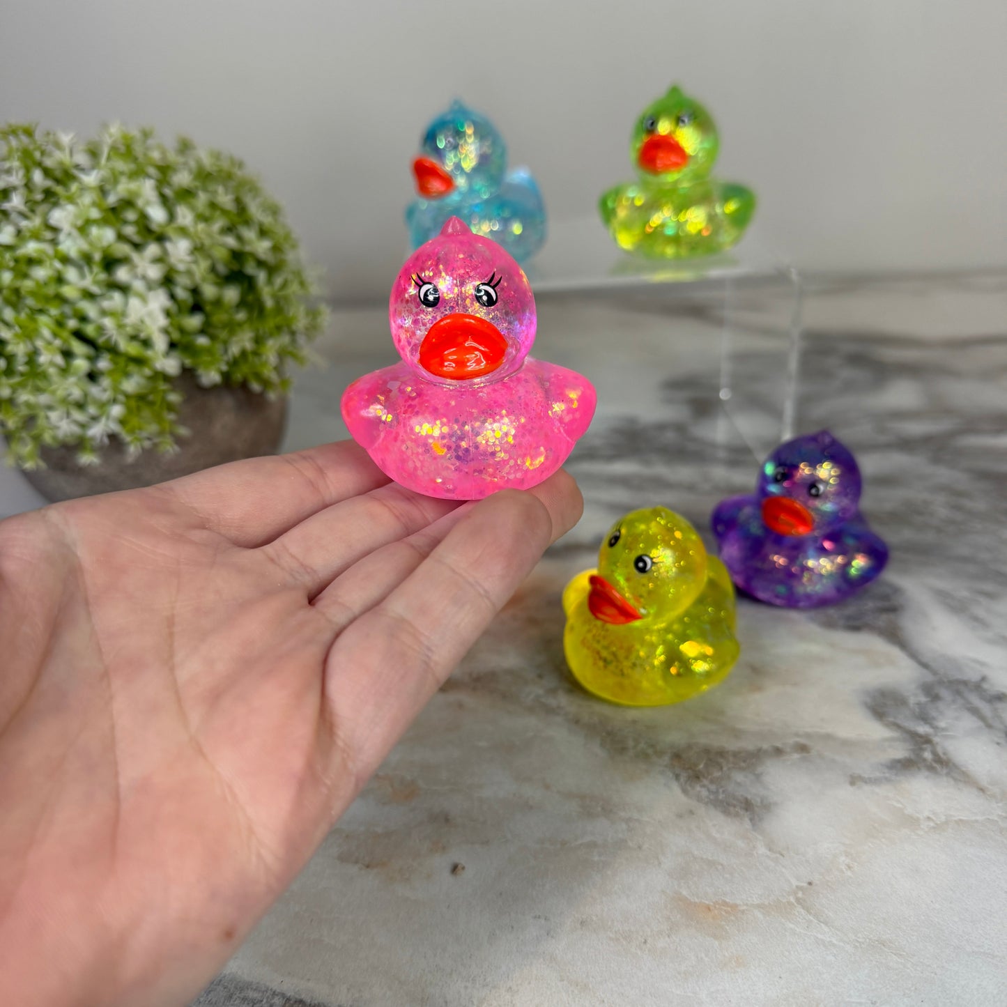 Squishy Toy - Glitter Ducks