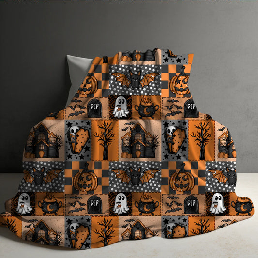 Halloween Blanket #34 - Patchwork Halloween
