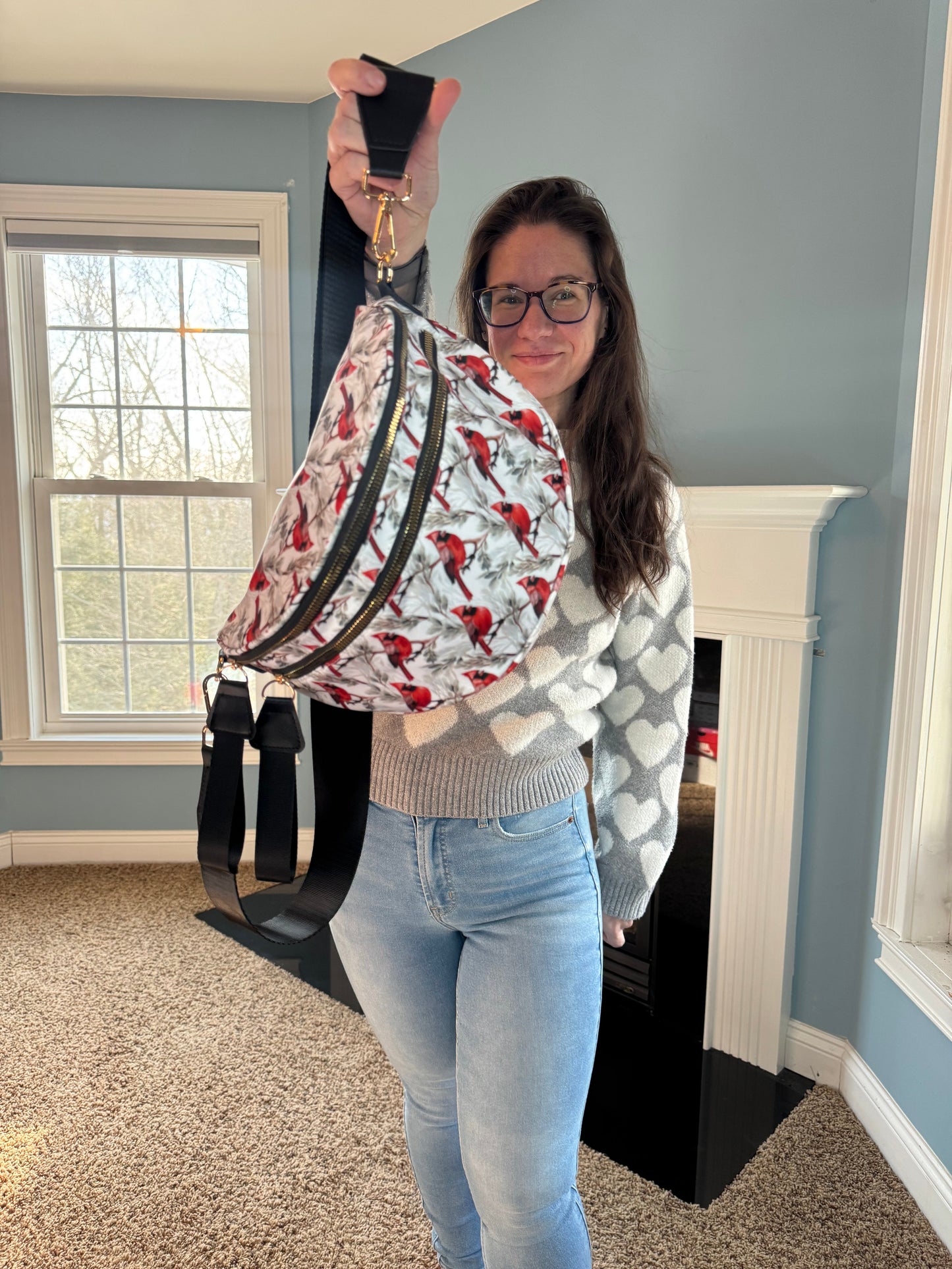 The Roni Nylon Crossbody - Cardinal