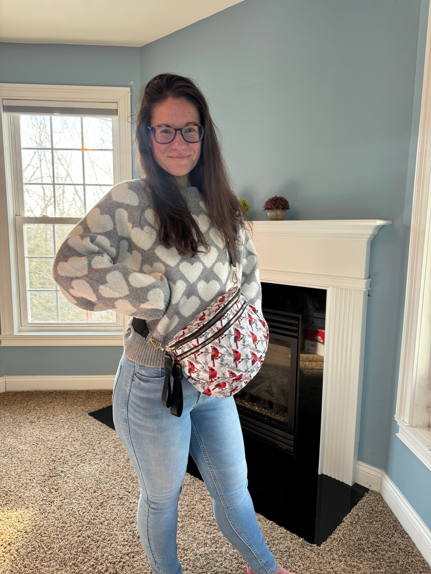The Roni Nylon Crossbody - Cardinal