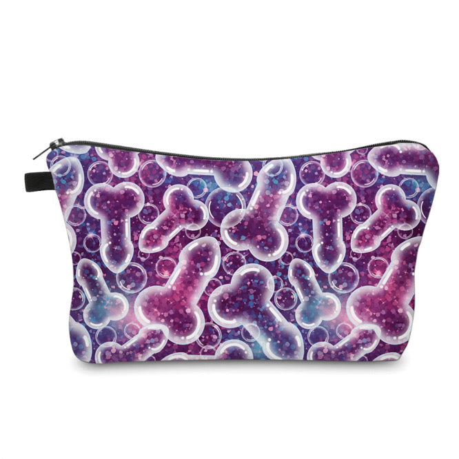 Pouch - Humor Adult, Purple Glitter Penis