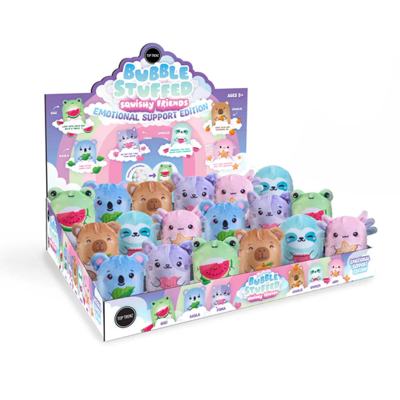 Bubble Stuffed Squishy Friends Toy - Emotional Support Edition