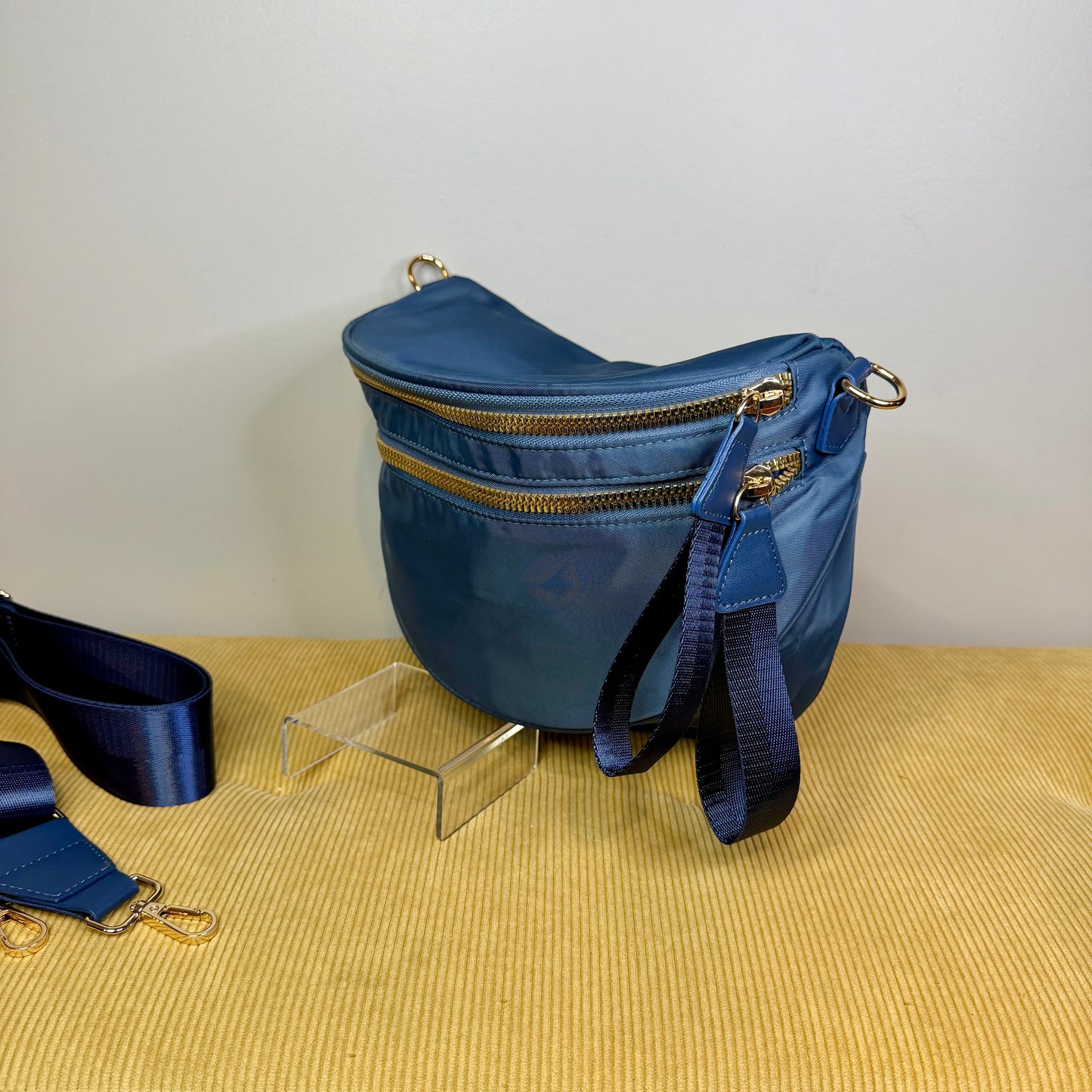 The Roni Nylon Crossbody - Slate Navy