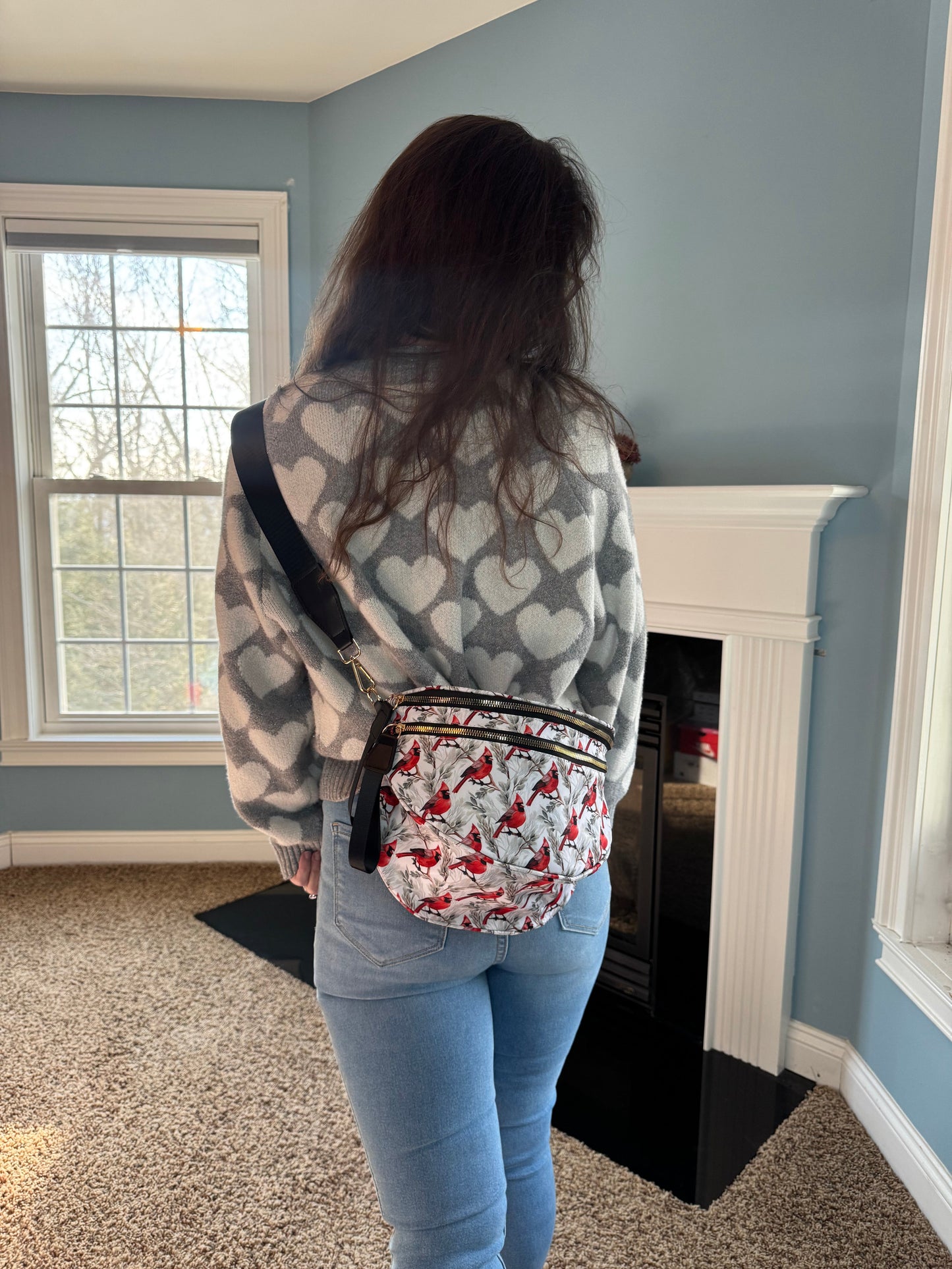 The Roni Nylon Crossbody - Cardinal