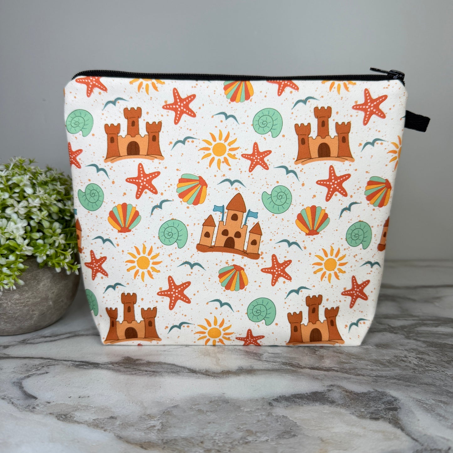 Pouch XL - Summer Sand Castle + Sun