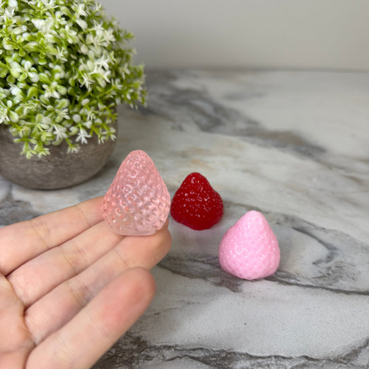 Ice Cube Squishy Toy - Strawberry