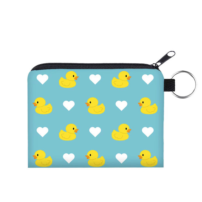 Mini Pouch - Duck Hearts
