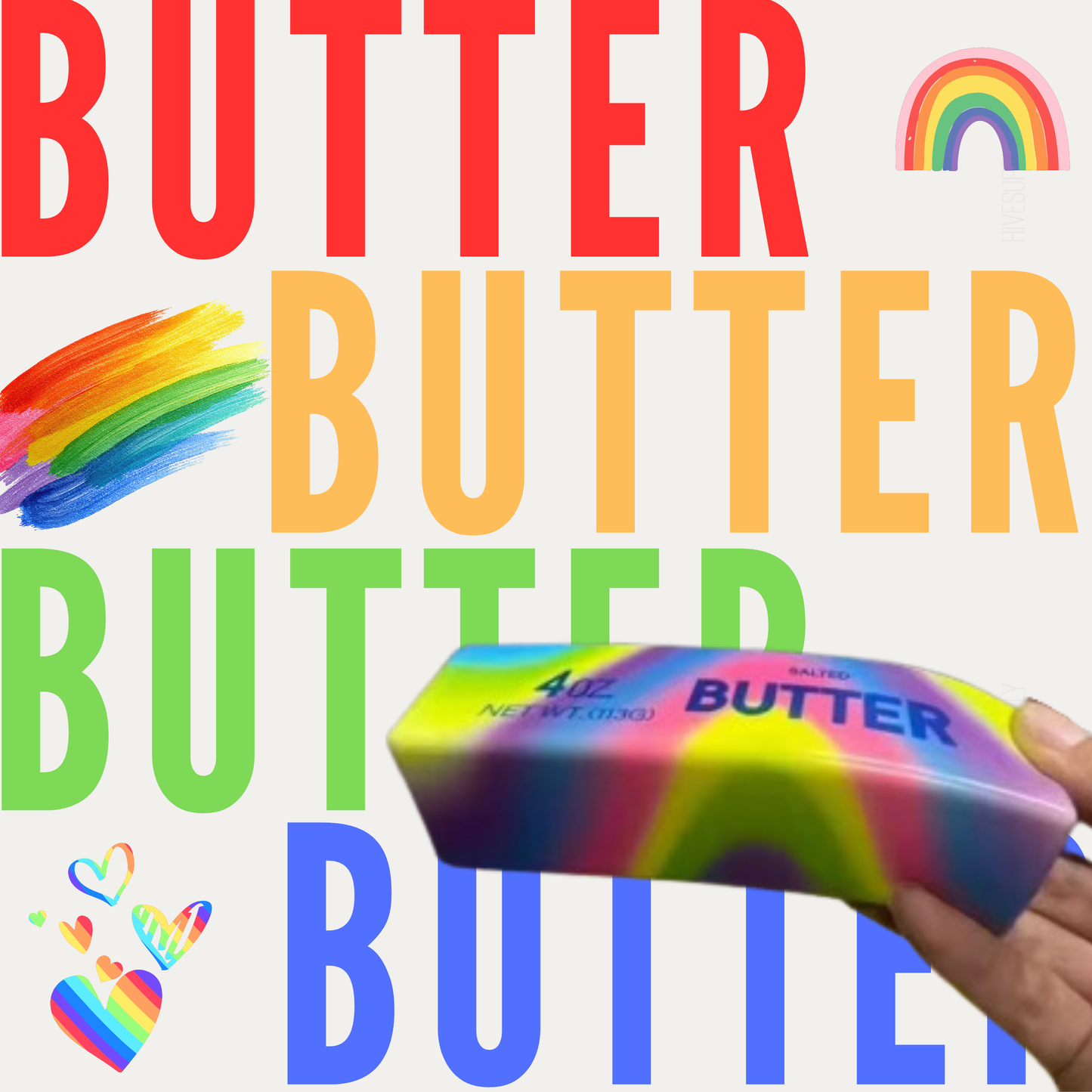 Squishy Toy - Butter Rainbow