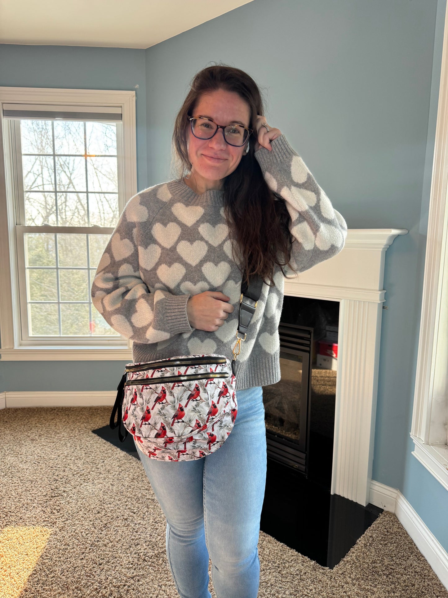 The Roni Nylon Crossbody - Cardinal