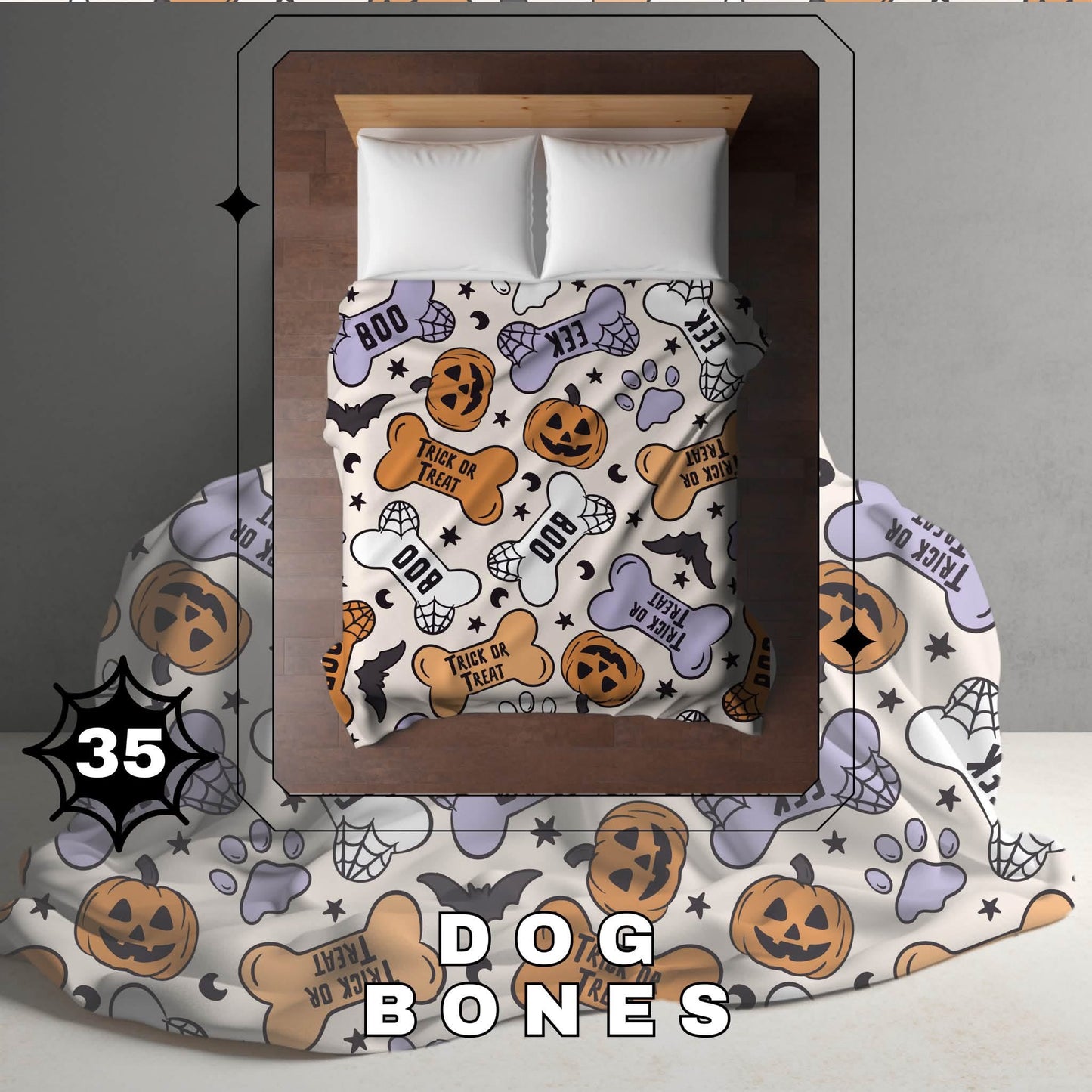 Halloween Blanket #35 - Dog bones