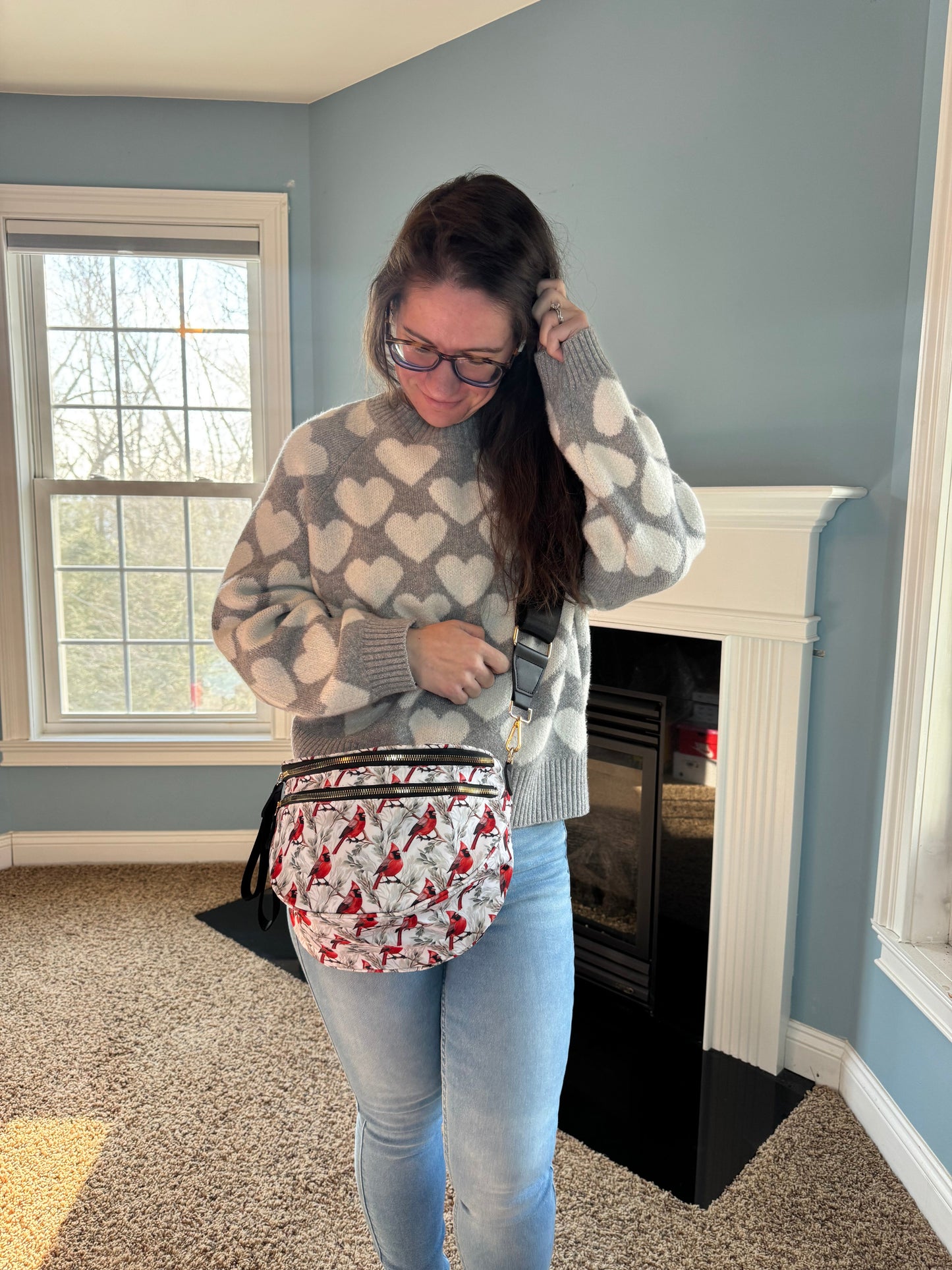 The Roni Nylon Crossbody - Cardinal