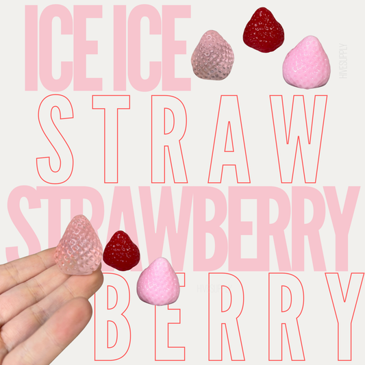 Ice Cube Squishy Toy - Strawberry