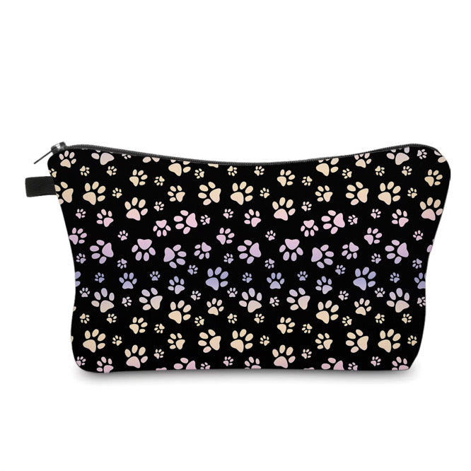 Pouch - Dog Cat Paw Pink Purple Ombre