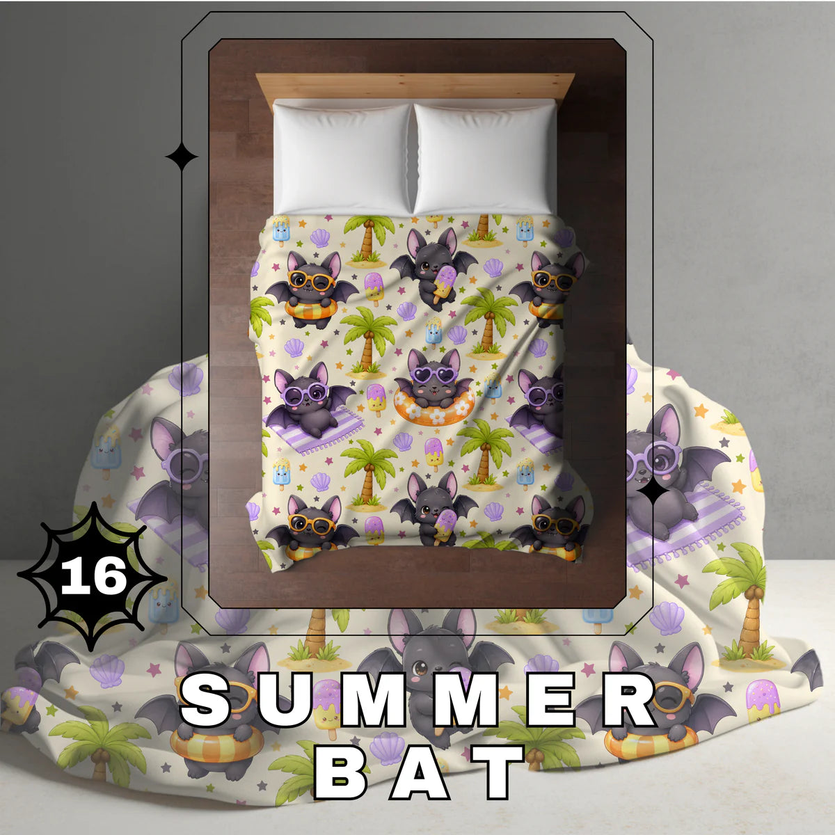 Halloween Blanket #16 - Summer Bat