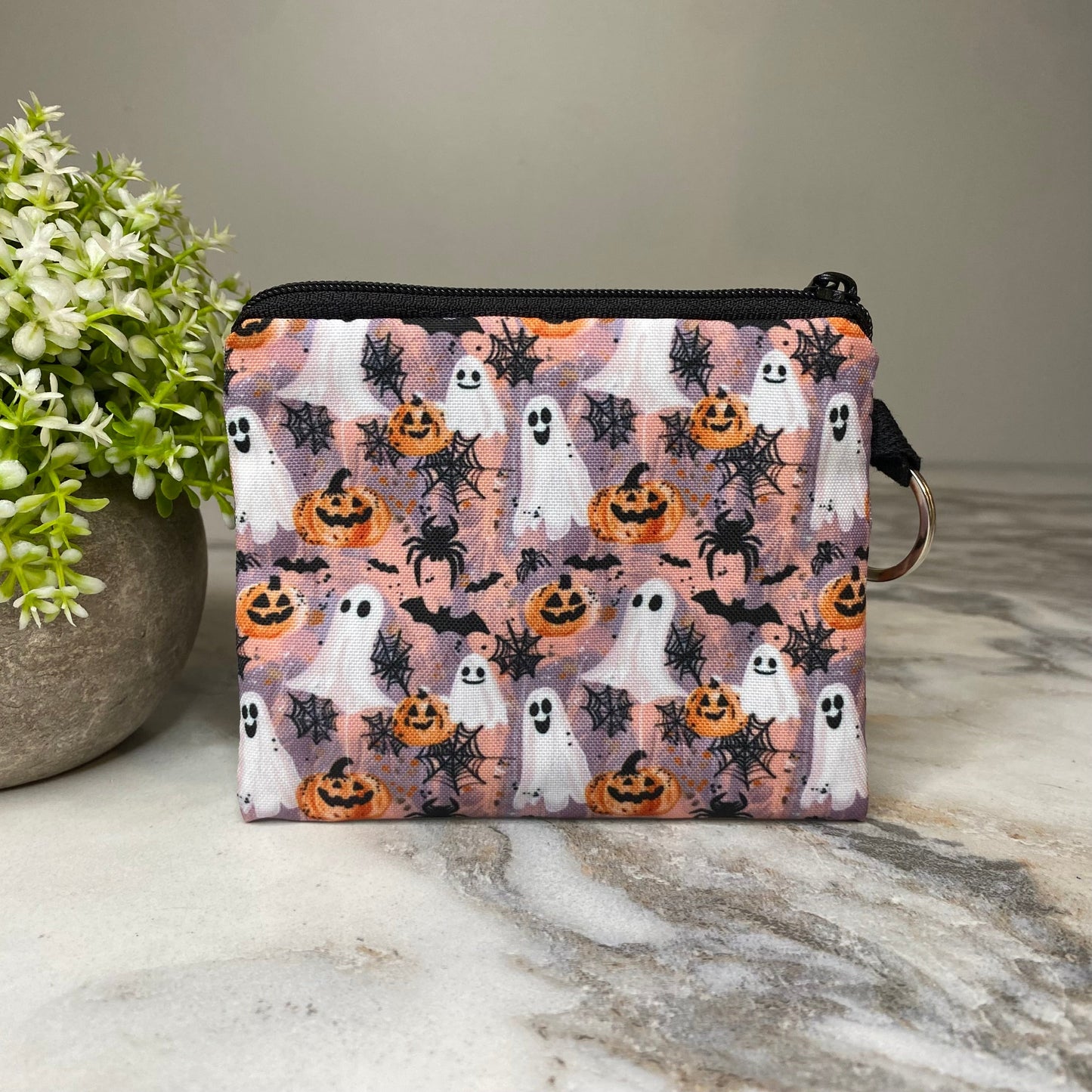 Mini Pouch - Ghost + Pumpkin