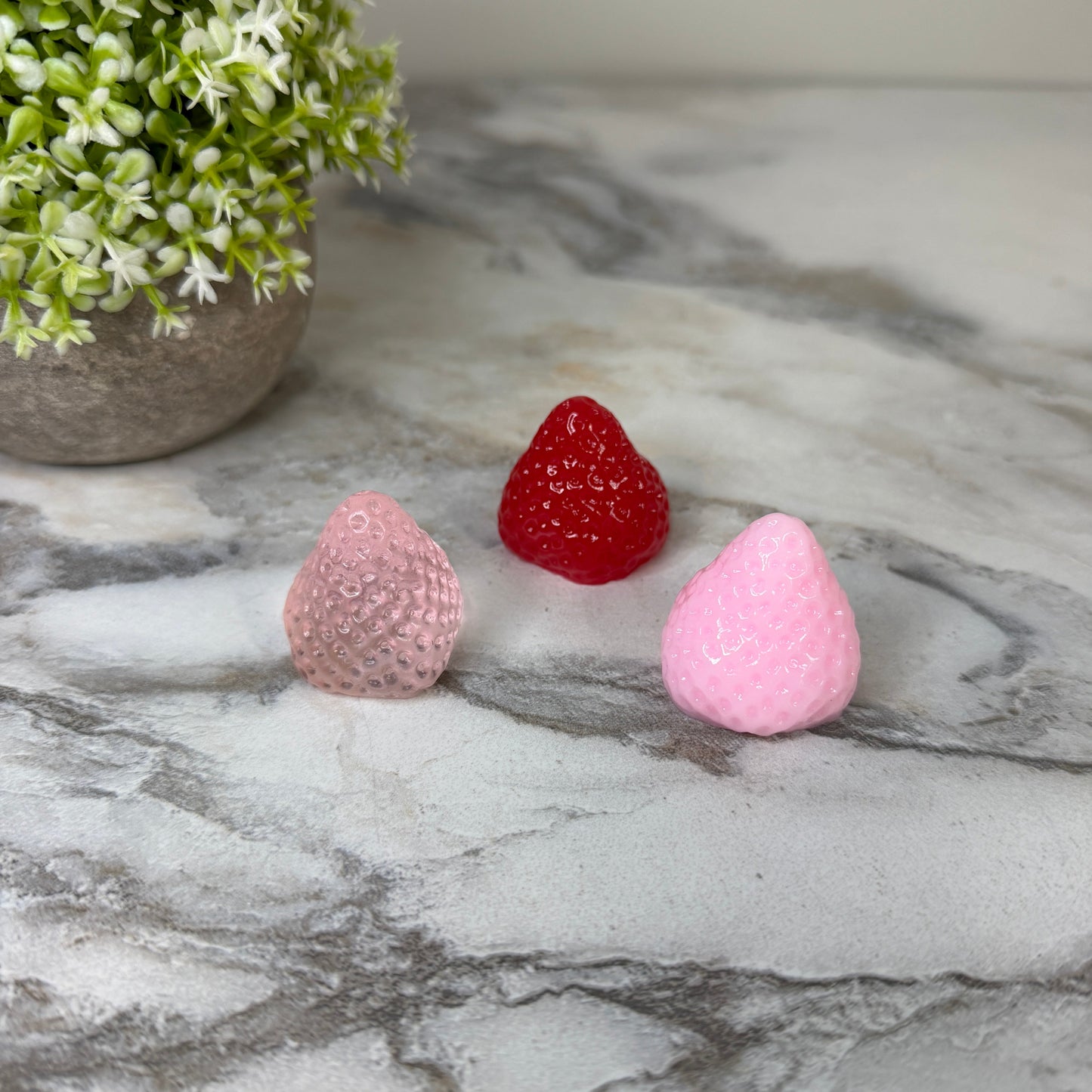 Ice Cube Squishy Toy - Strawberry