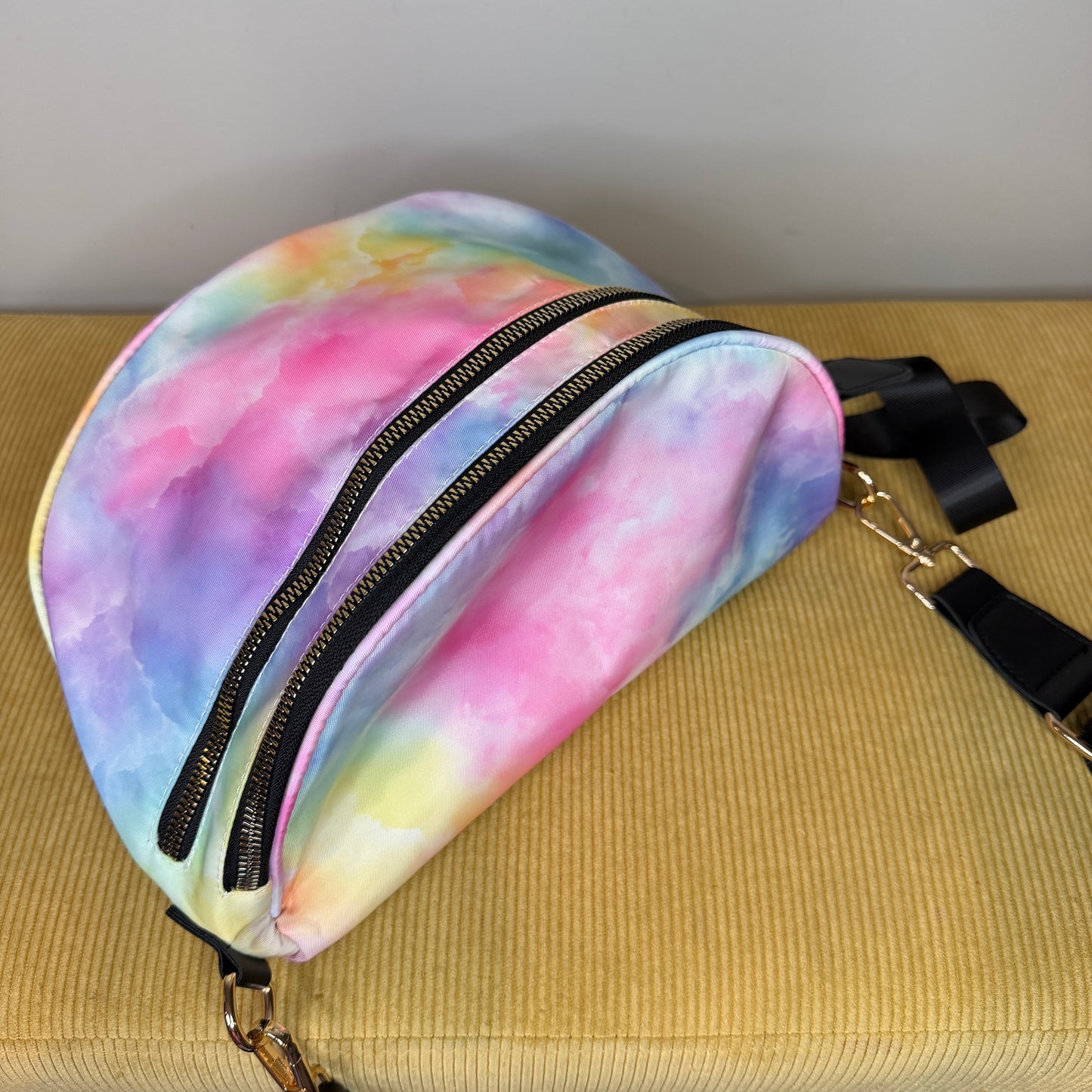 The Roni Nylon Crossbody - Tie Dye Ombré Pastel