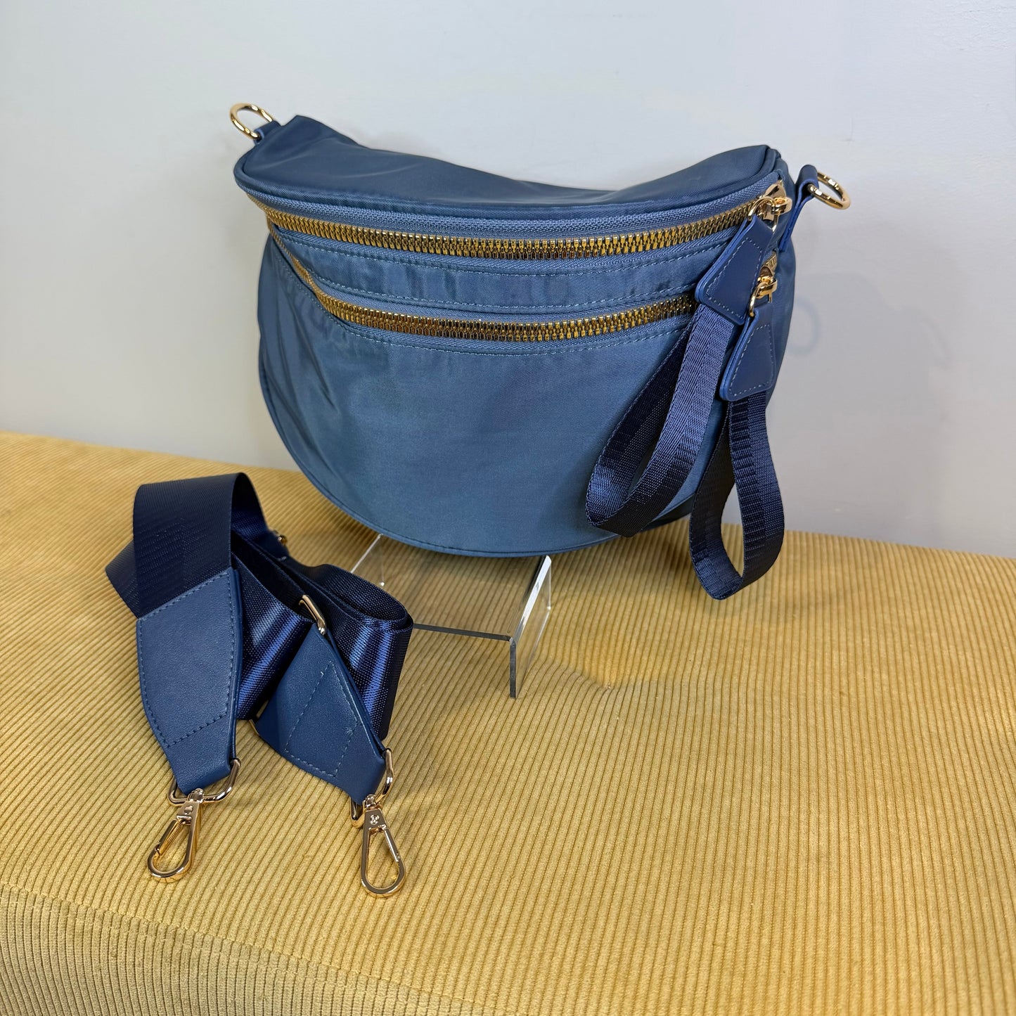 The Roni Nylon Crossbody - Slate Navy