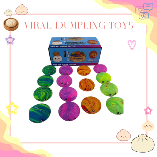 Squishy Toy - Viral Dumpling, Marble - PREORDER
