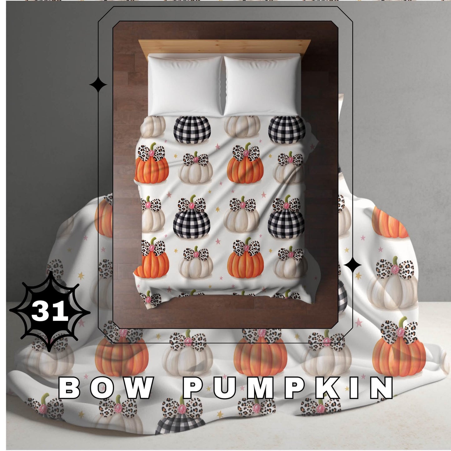 Halloween Blanket #31 - Bow Pumpkin