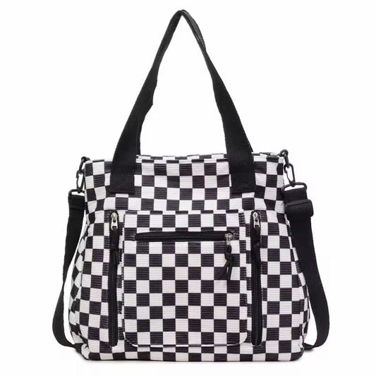 Caitlin Handbag - Corduroy Checker