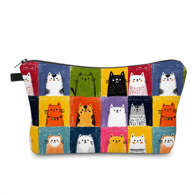 Pouch - Cat, Squares