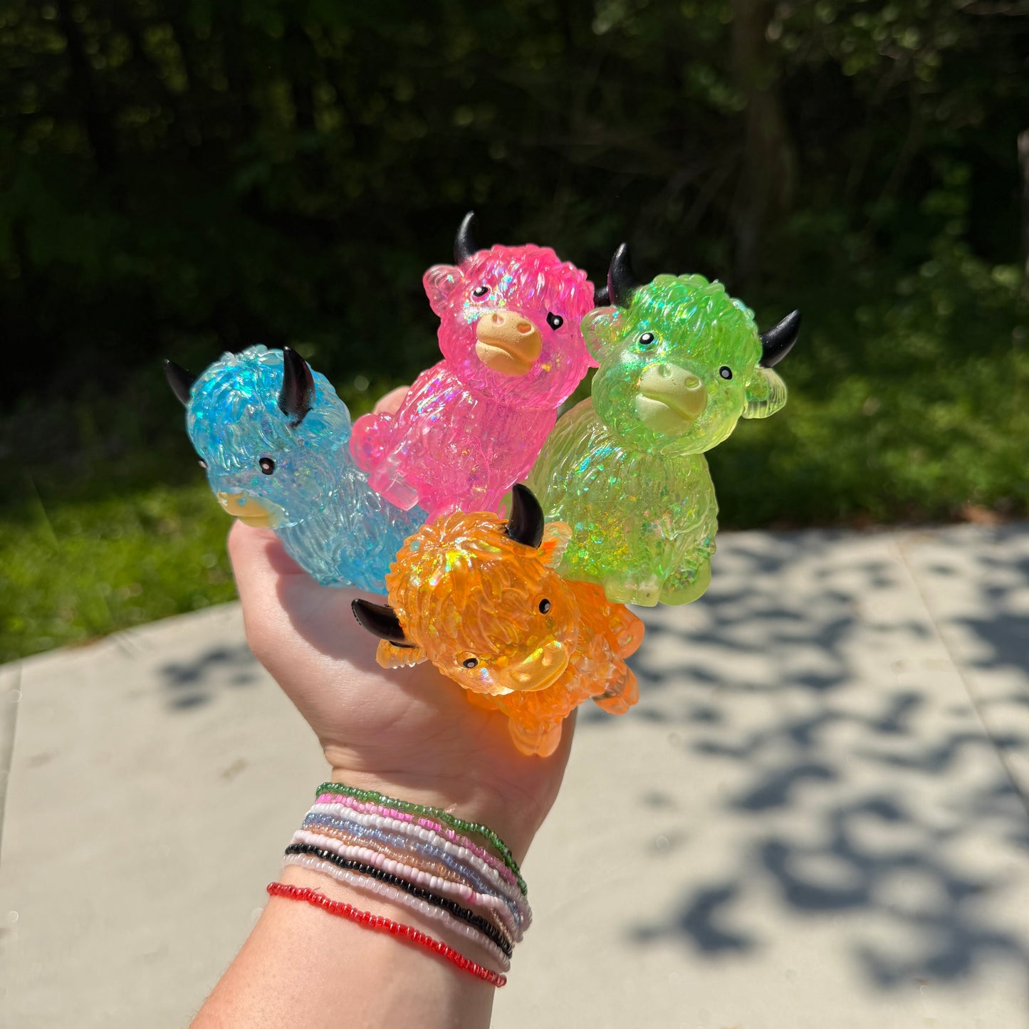 Squishy Toy - Glitter Highland Cow - PREORDER