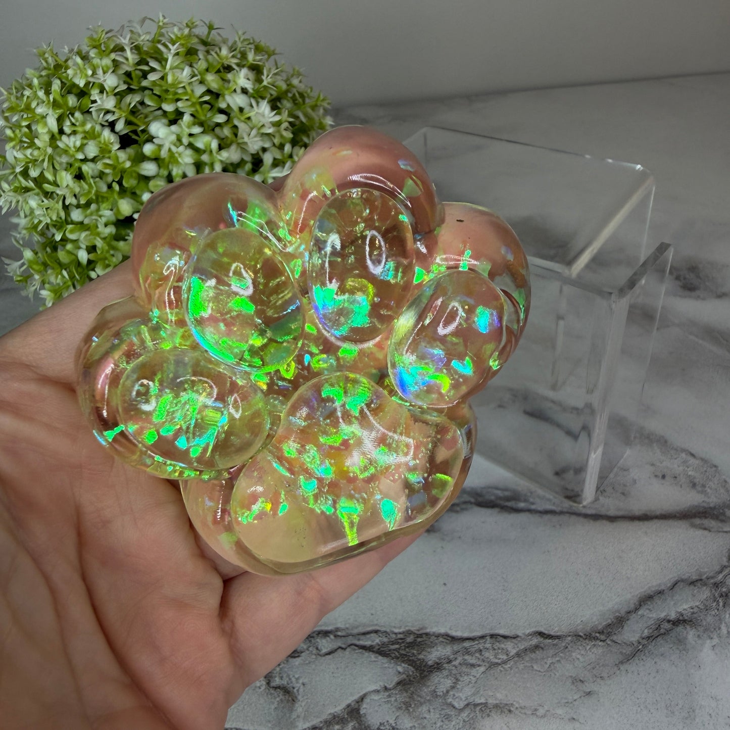 Squishy Toy - Paw Print, Glitter