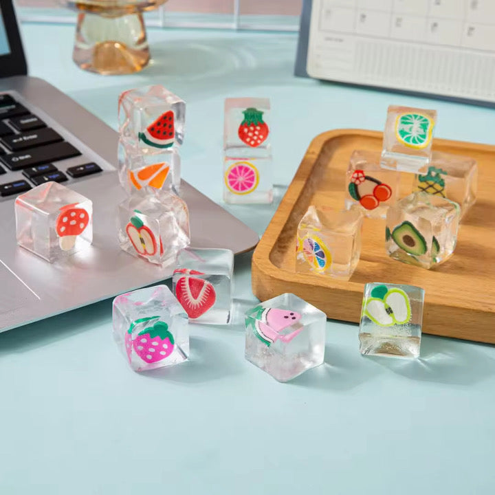 Ice Cube Squishy Toy - Clear Charm - PREORDER