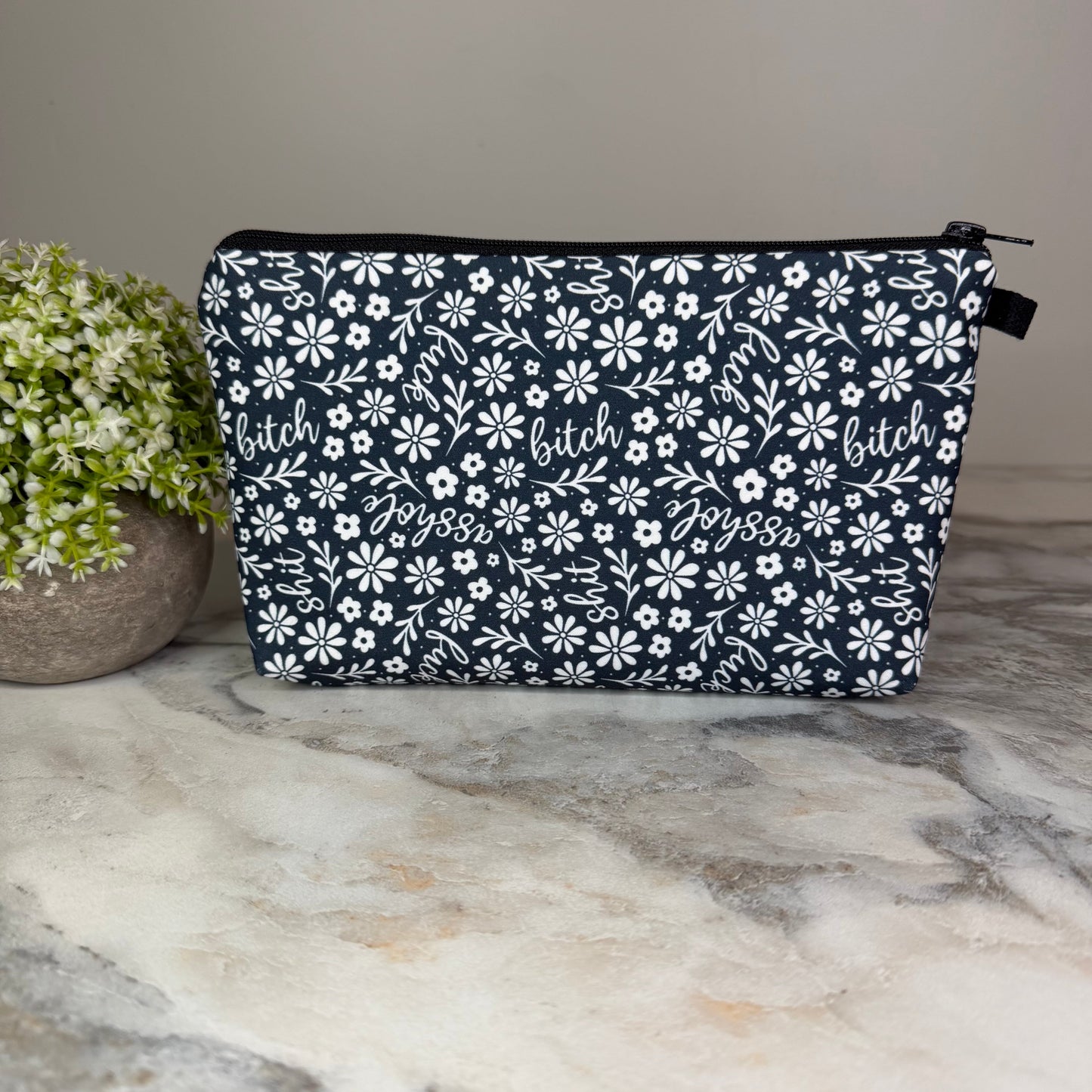 Pouch - Humor Adult, Floral Swear Words