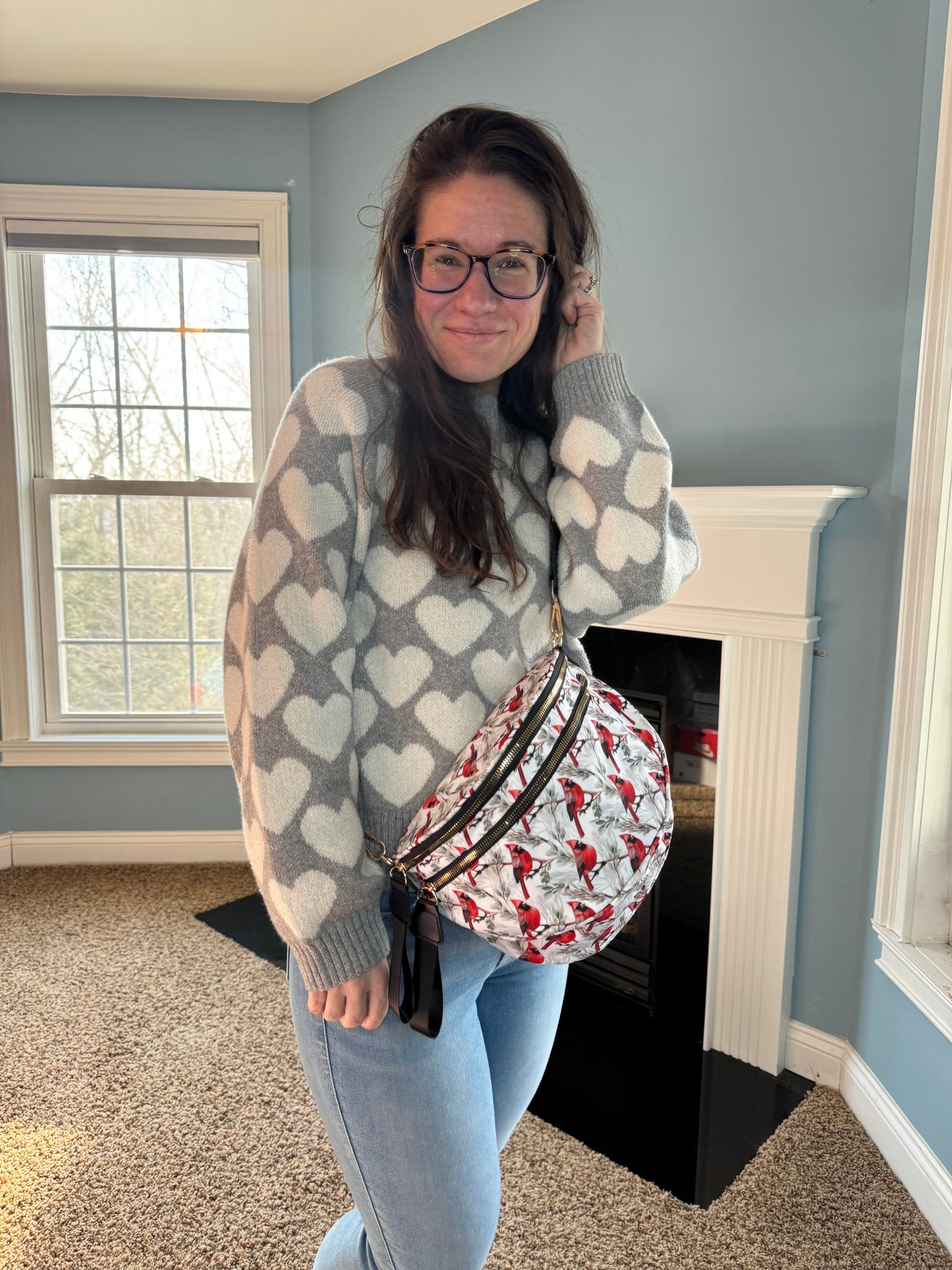 The Roni Nylon Crossbody - Cardinal