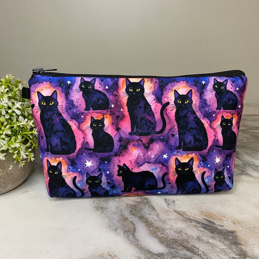 Pouch - Cat, Black Galaxy