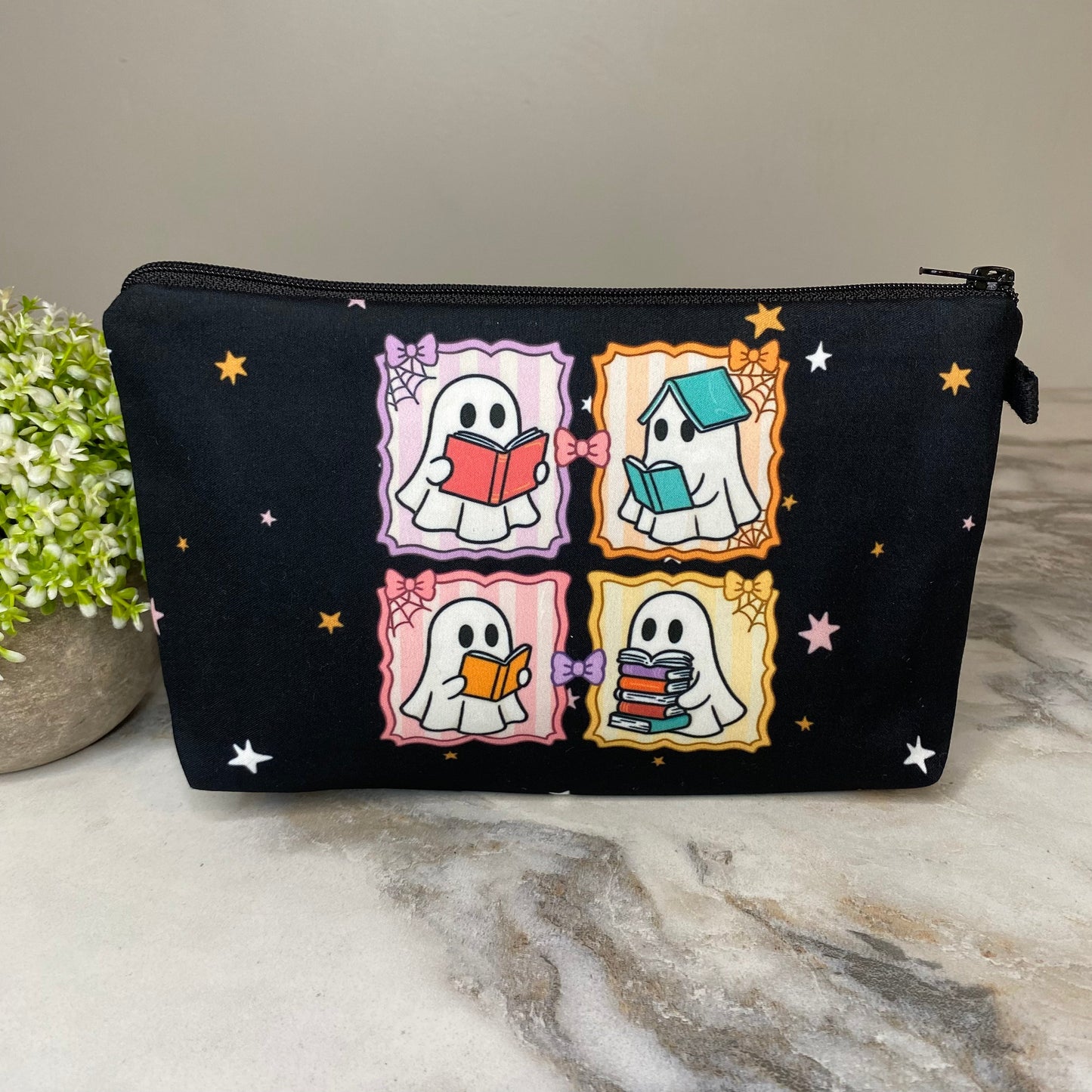 Pouch - Halloween Fall, Ghost Book Stamps