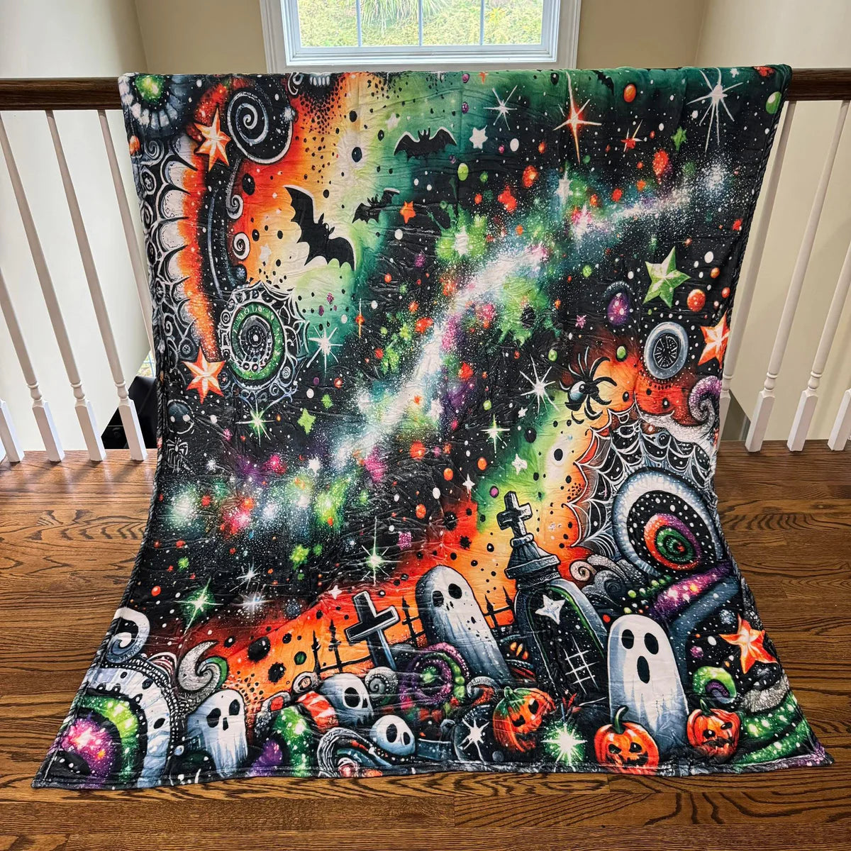 Halloween Blanket #27 - Graveyard Swirl