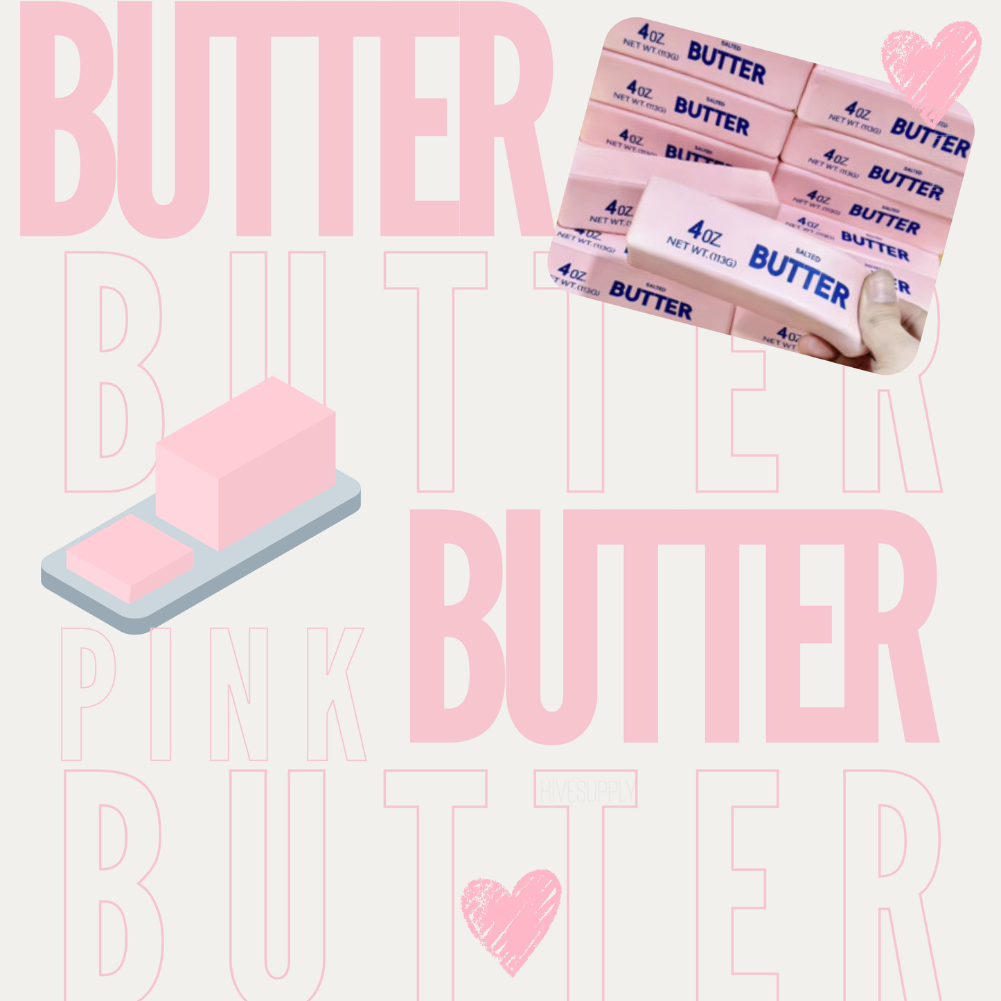 Squishy Toy - Butter Pink